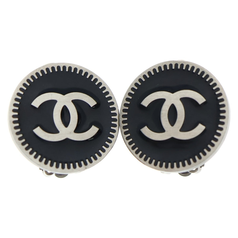 CHANEL(シャネル) 06P ココマークイヤリング ブラック/シルバー