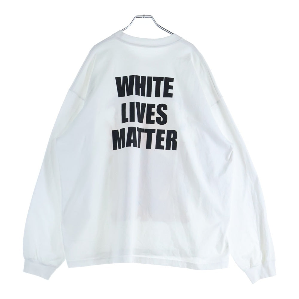 YEEZY(イージー) White Lives Matter Longsleeve Tee 両面プリント