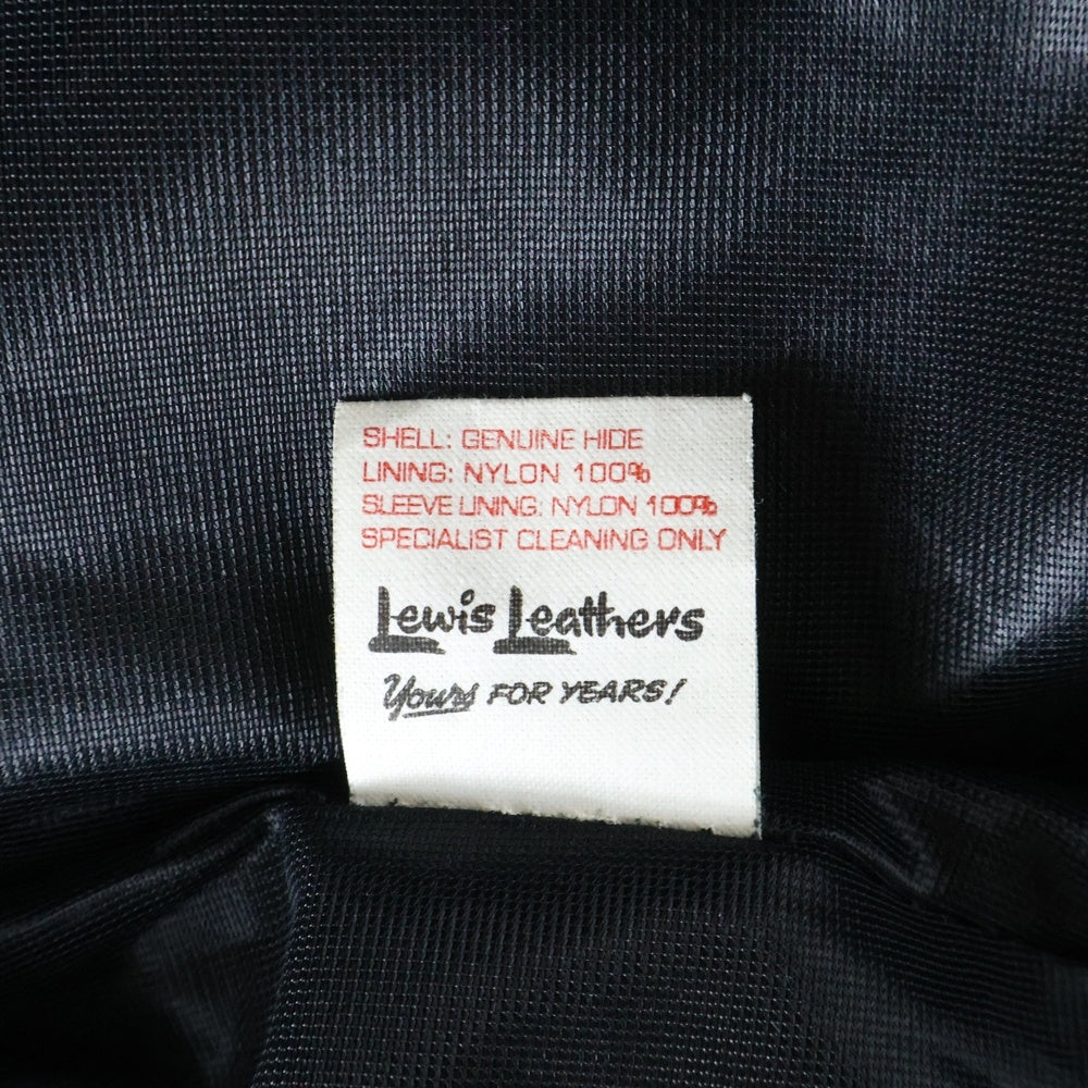 Lewis Leathers(ルイスレザー) 441T CYCLONE TIGHT FIT サイクロン タイトフィット ホースハイド ダブルライダース レザージャケット ブラック