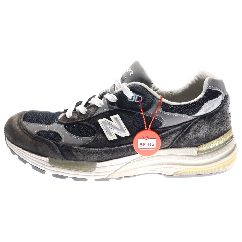 New Balance(ニューバランス) M992EB スエード ローカットスニーカー ブラック