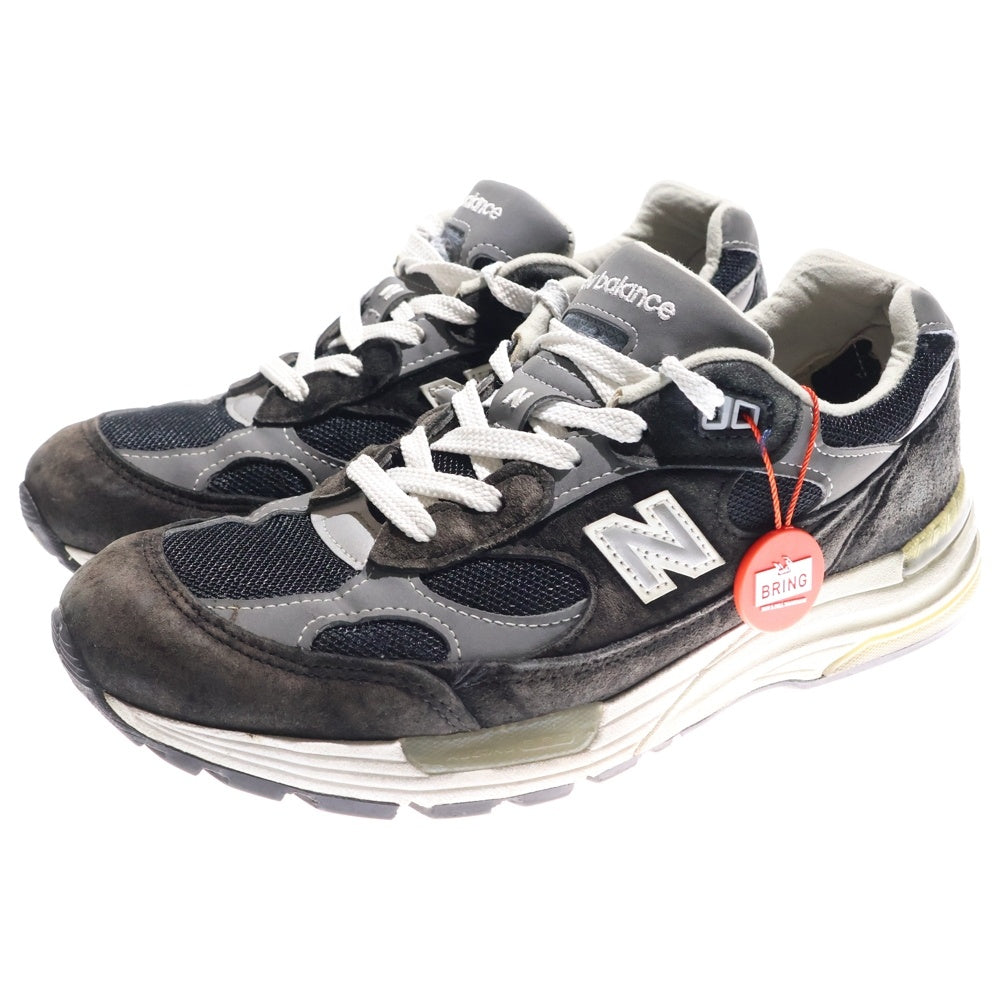 New Balance(ニューバランス) M992EB スエード ローカットスニーカー ブラック