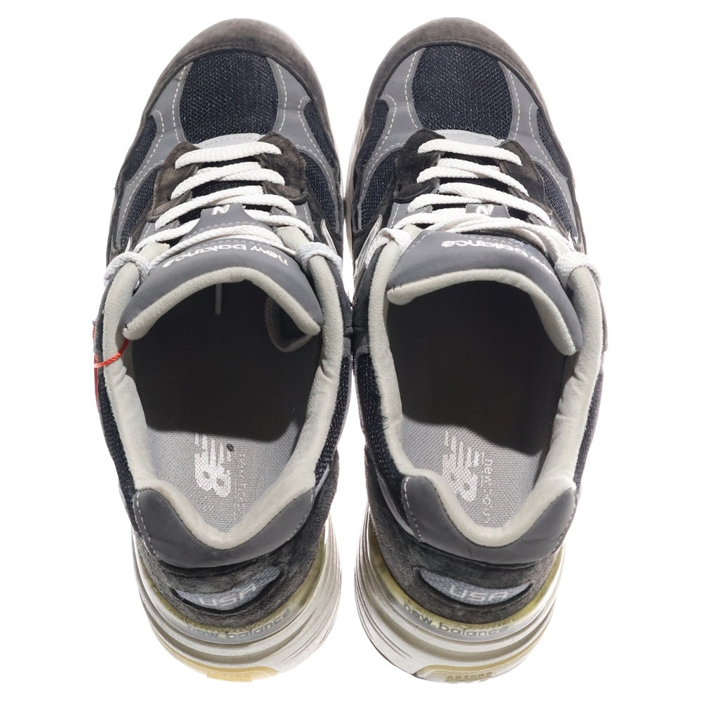 New Balance(ニューバランス) M992EB スエード ローカットスニーカー ブラック