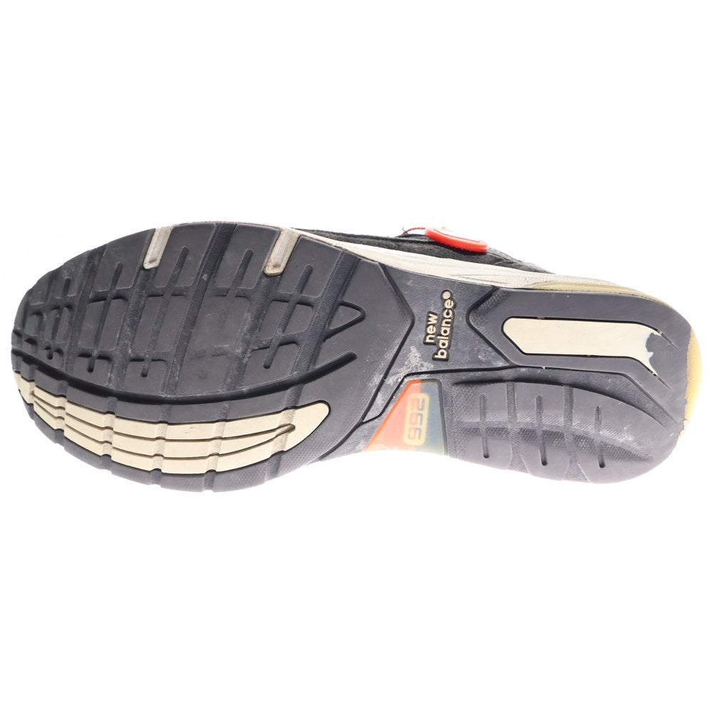 New Balance(ニューバランス) M992EB スエード ローカットスニーカー ブラック