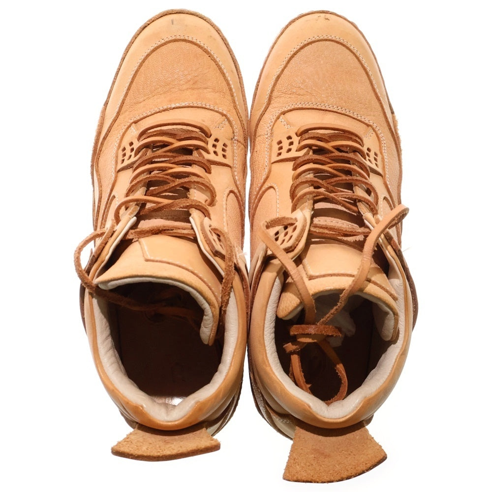 Hender Scheme(エンダースキーマ) mip-10 MANUAL INDUSTRIAL PRODUCT レザー ハイカットスニーカー ベージュ