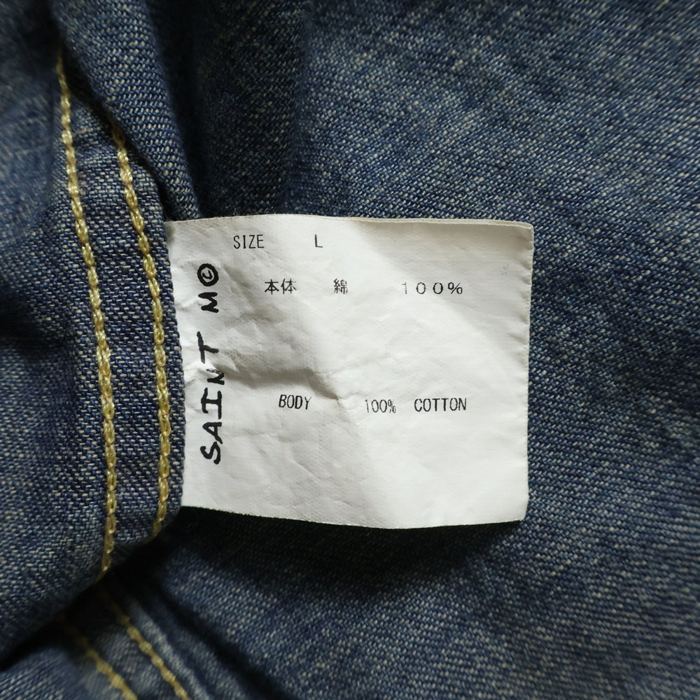 SAINT MICHAEL(セントマイケル) 23AW DENIM SHIRT 長袖 デニムシャツ