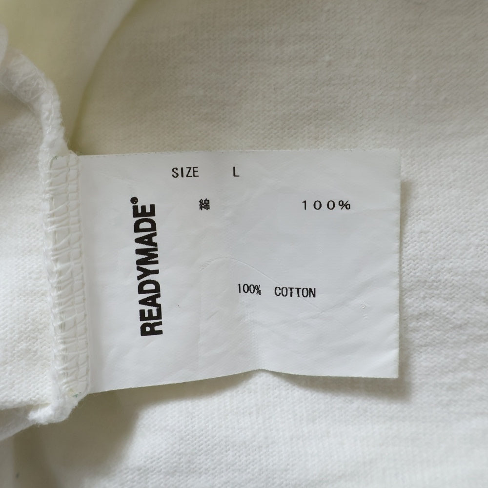 READY MADE(レディメイド) 20SS S/S SMILE PRINT TEE スマイルグラフィック ロゴプリント クルーネック半袖Tシャツ カットソー RE-CO-WH-00-00-130