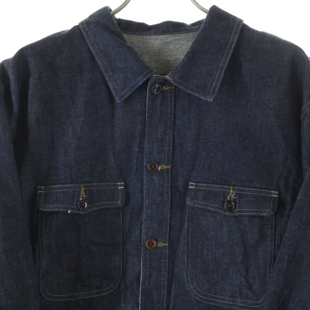 NO BRAND(ノーブランド) The Crooked Tailor ザ クルーキット テーラー オーバーサイズ デニムジャケット インディゴ