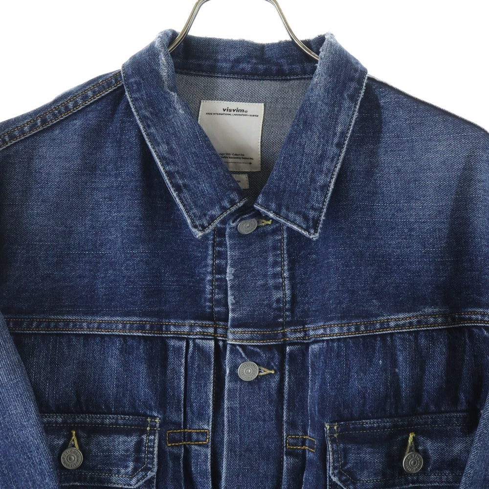 VISVIM(ヴィスヴィム) 23AW SS 101 JKT ペイント加工 デニムジャケット