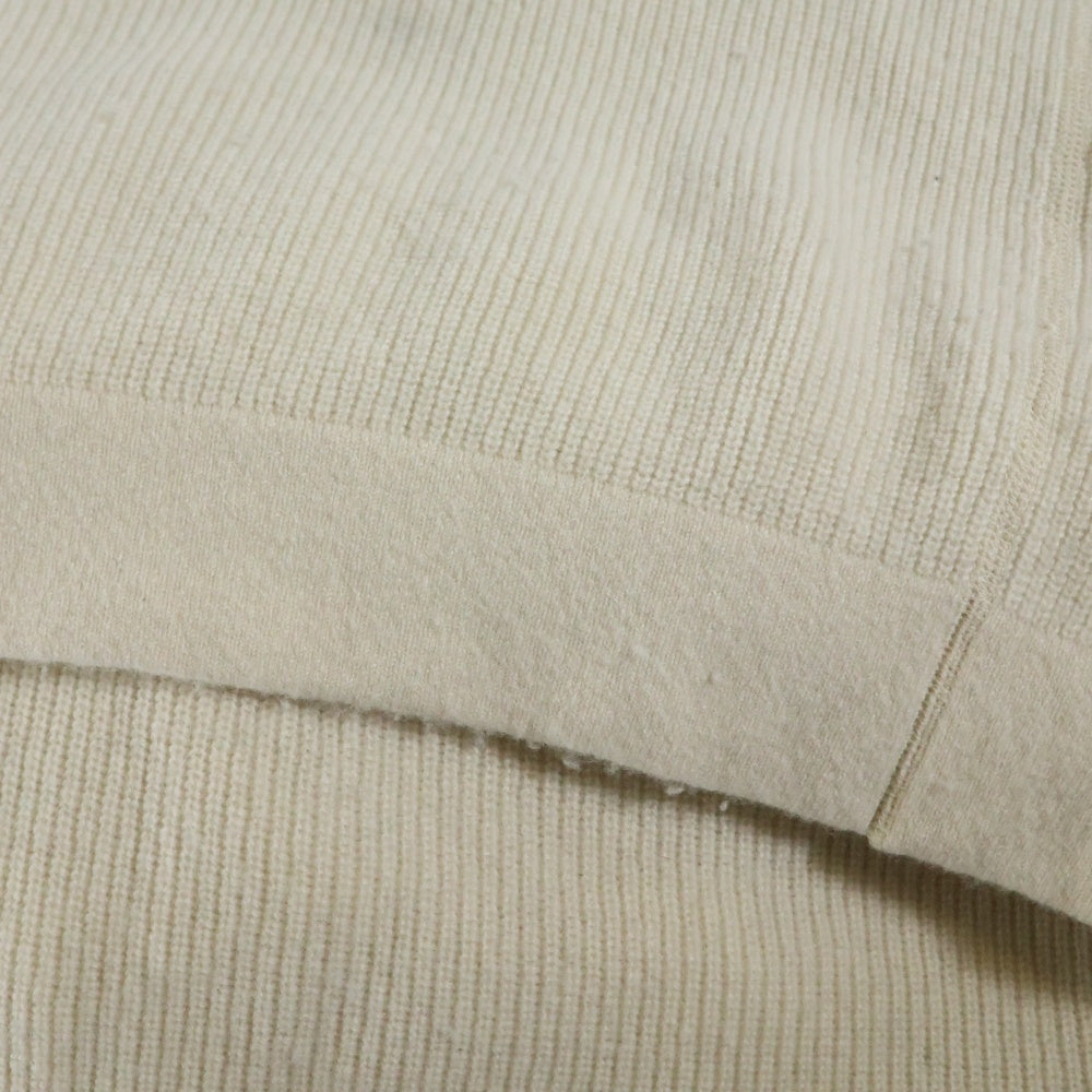 NO BRAND(ノーブランド) RIDING EQUIPMENT RESEARCH ライディングクイップメントリサーチ ニット 長袖スウェット アイボリー