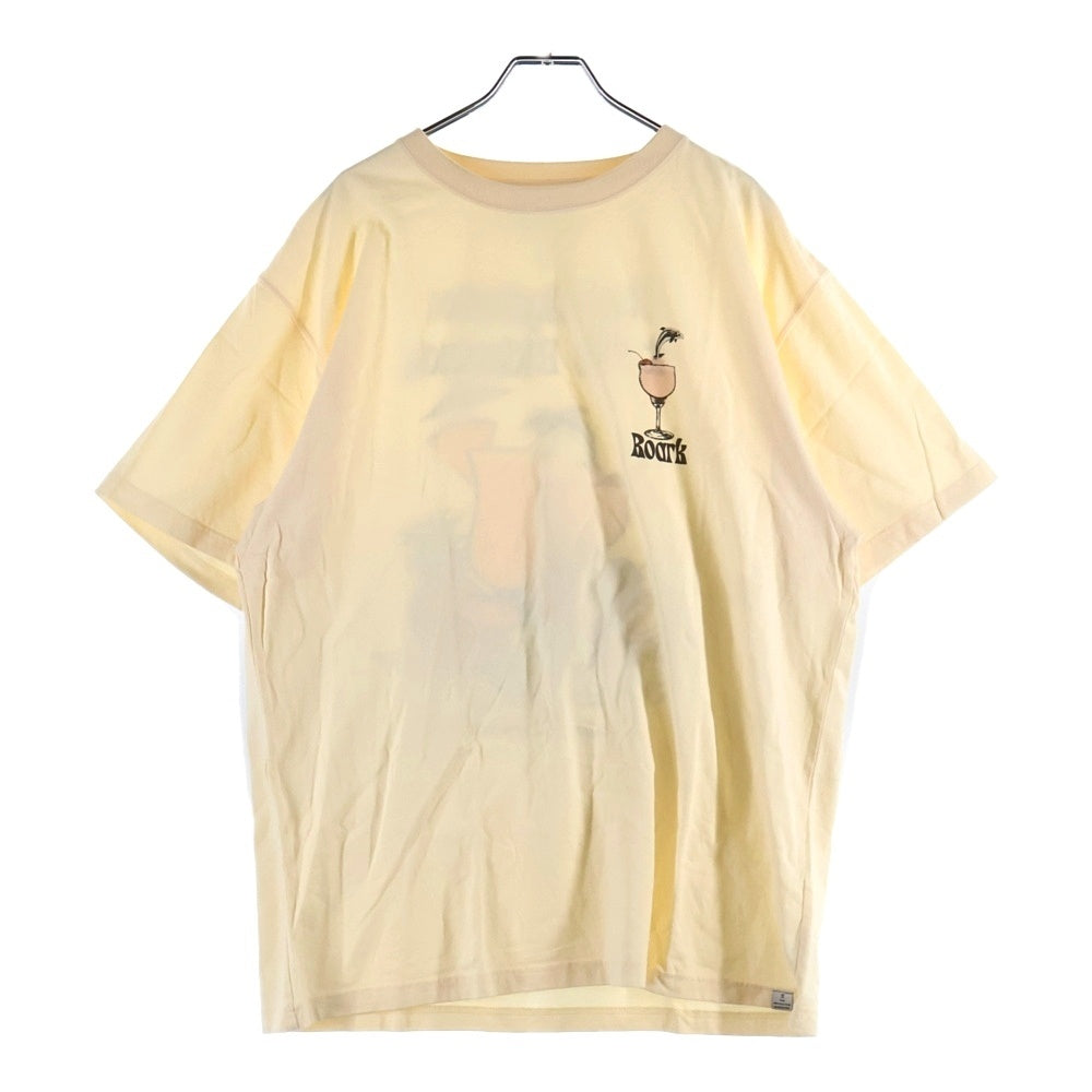 NO BRAND(ノーブランド) ROARK REVIVAL TASTE OF TAHITI TEE ロアーク リバイバル クルーネック 半袖Tシャツ ベージュ RTJM905