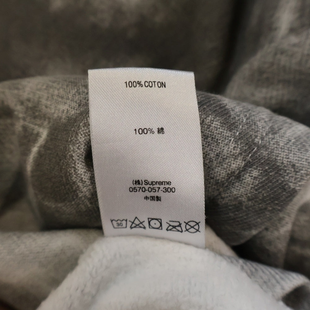 SUPREME(シュプリーム) 18AW Jesus and Mary Hooded Sweatshirt 総柄 ジーザスアンドマリア プルオーバースウェットパーカー グレー/ホワイト