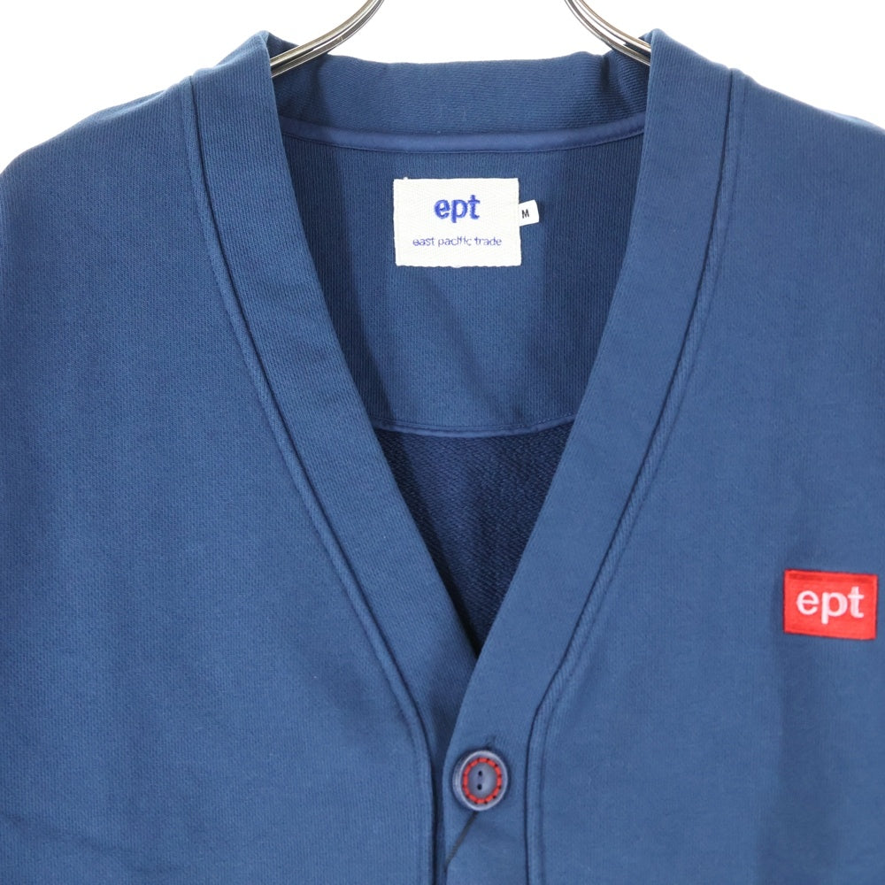 NO BRAND(ノーブランド) EPT スウェット カーディガン トレーナー ネイビー レディース