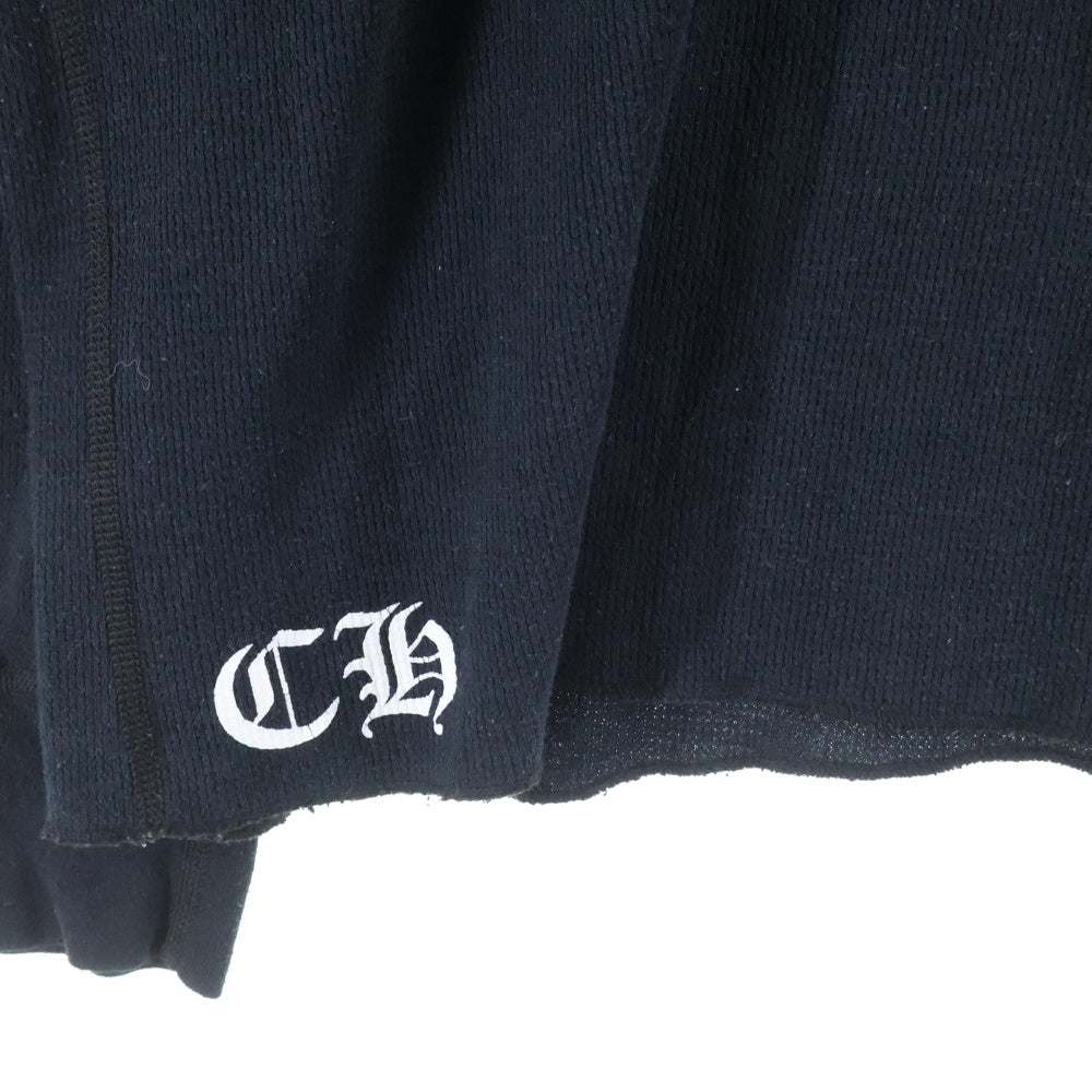 CHROME HEARTS(クロムハーツ) American Flag Thermal L/S Tee アメリカンフラッグ サーマルロングスリーブTシャツ 星条旗 ホースシュープリント ブラック