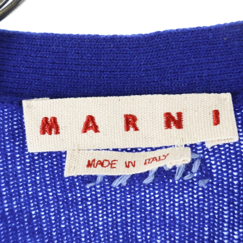 MARNI(マルニ) 24SS カラーブロック ニット カーディガン レディース ブルー CDMD0336Q0