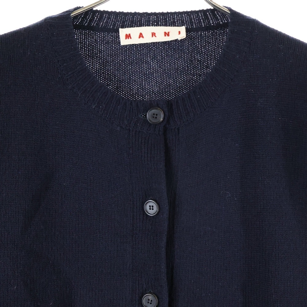 MARNI(マルニ) 24AW バックロゴ ボクシーフィットカーディガン レディース ネイビー CDMD0309Q1