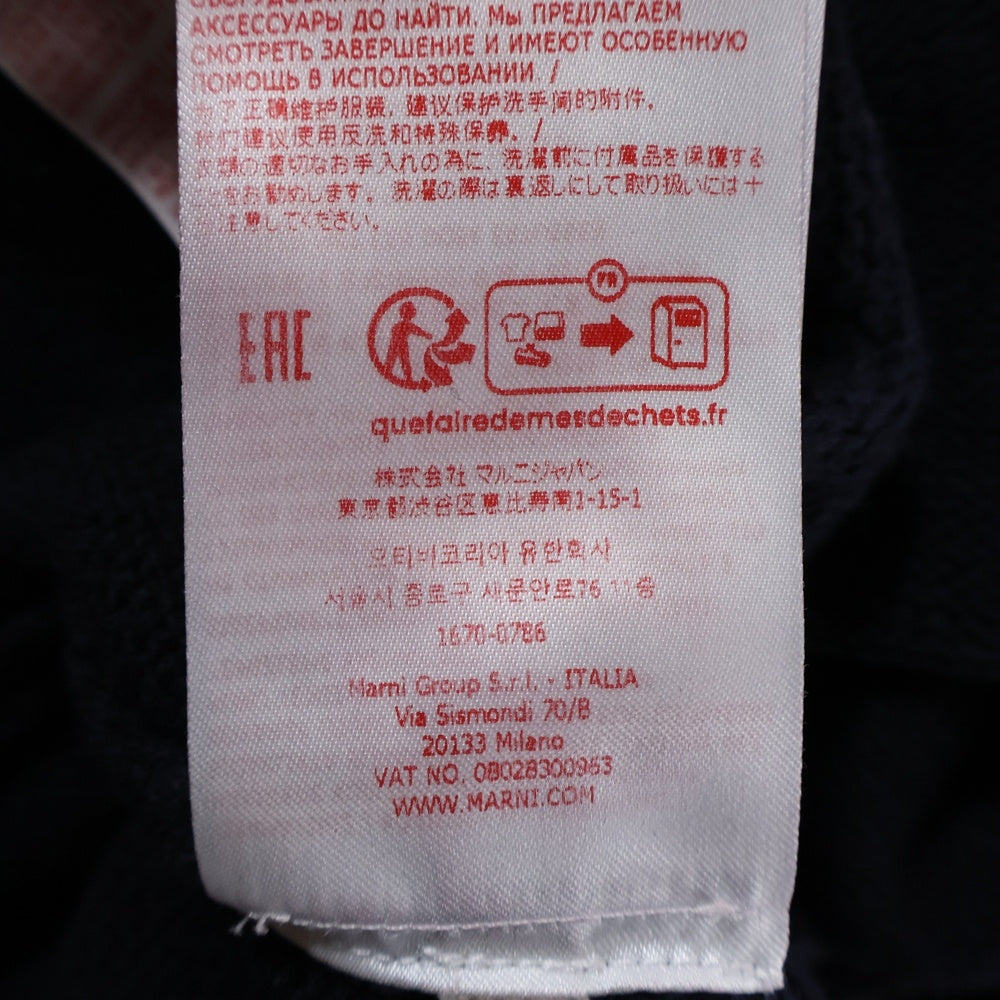 MARNI(マルニ) 24AW バックロゴ ボクシーフィットカーディガン レディース ネイビー CDMD0309Q1