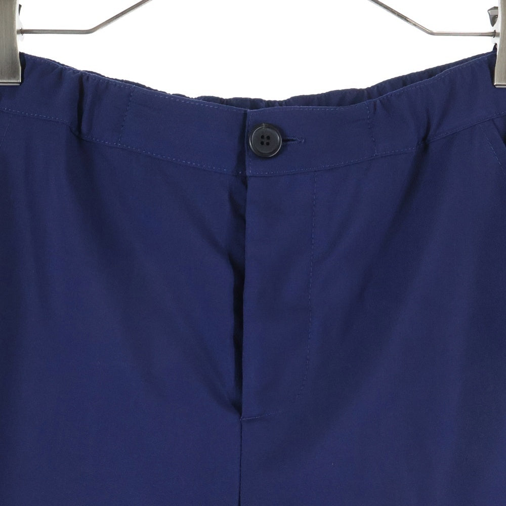 MARNI(マルニ) 24AW ウールトロピカルシャーリングテーパードパンツ ボタンフライ ウール レディース ネイビー PAMA0482UD