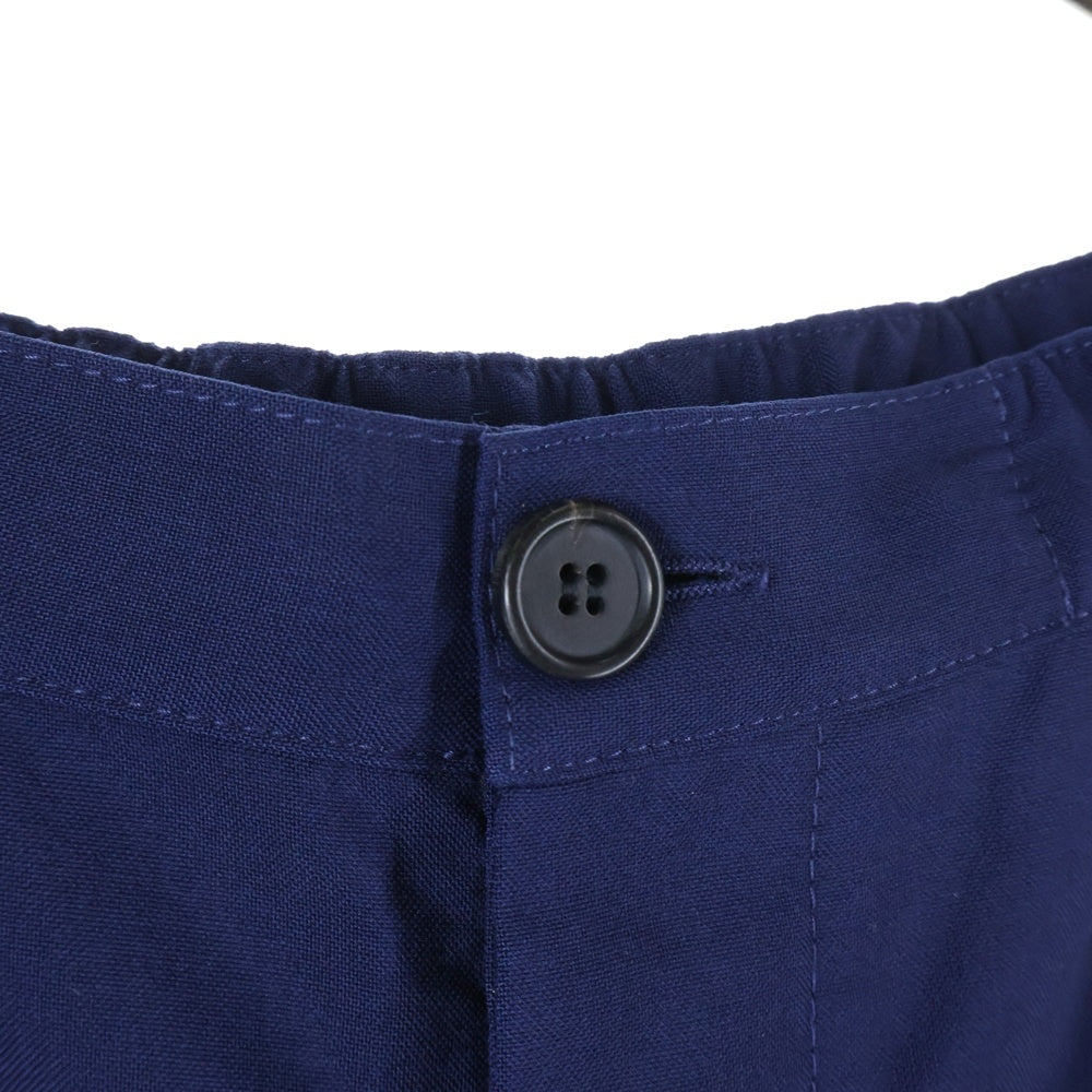 MARNI(マルニ) 24AW ウールトロピカルシャーリングテーパードパンツ ボタンフライ ウール レディース ネイビー PAMA0482UD