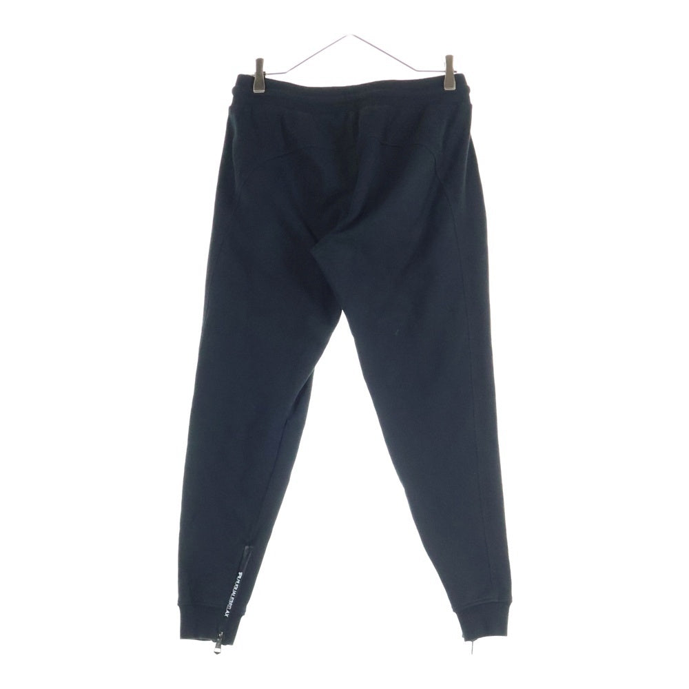 1 PIU 1 UGUALE 3 RELAX(ウノピゥウノウグァーレトレ) ジップロゴ スウェットロングパンツ ブラック USB-24079