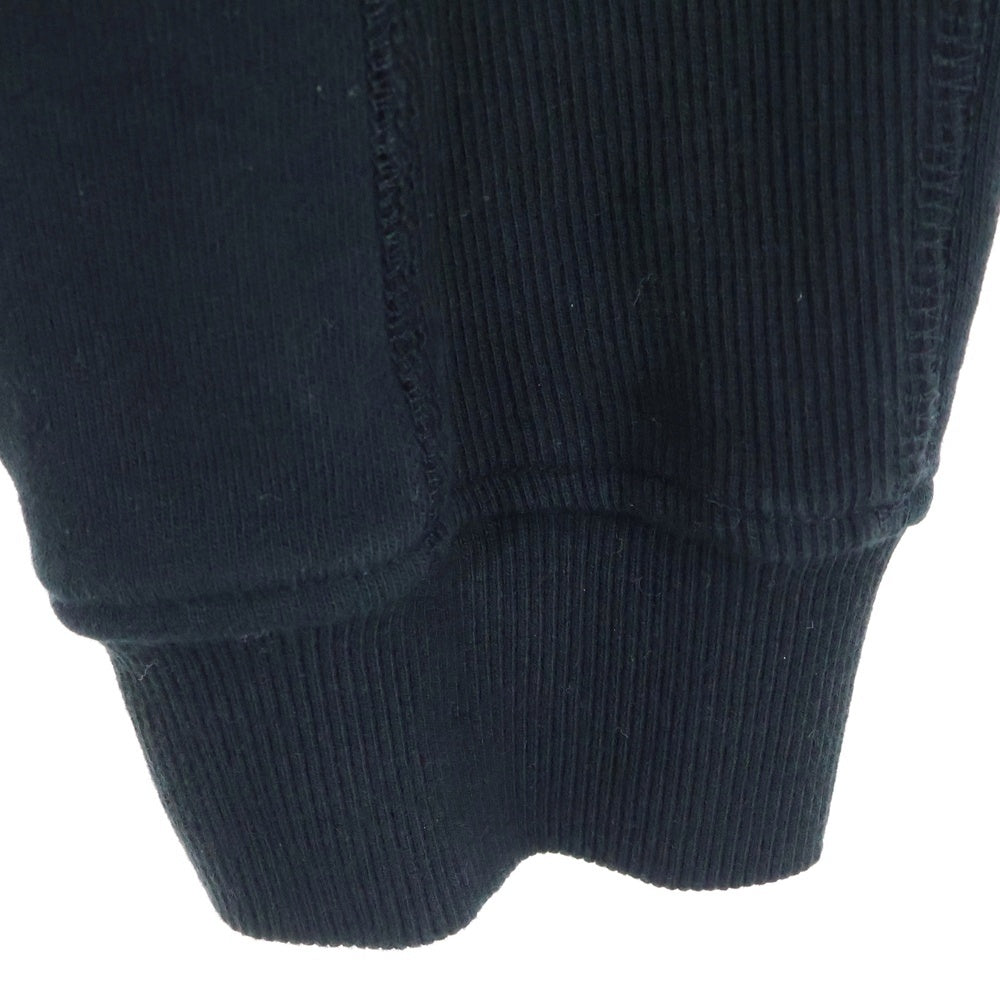 1 PIU 1 UGUALE 3 RELAX(ウノピゥウノウグァーレトレ) ジップロゴ スウェットロングパンツ ブラック USB-24079