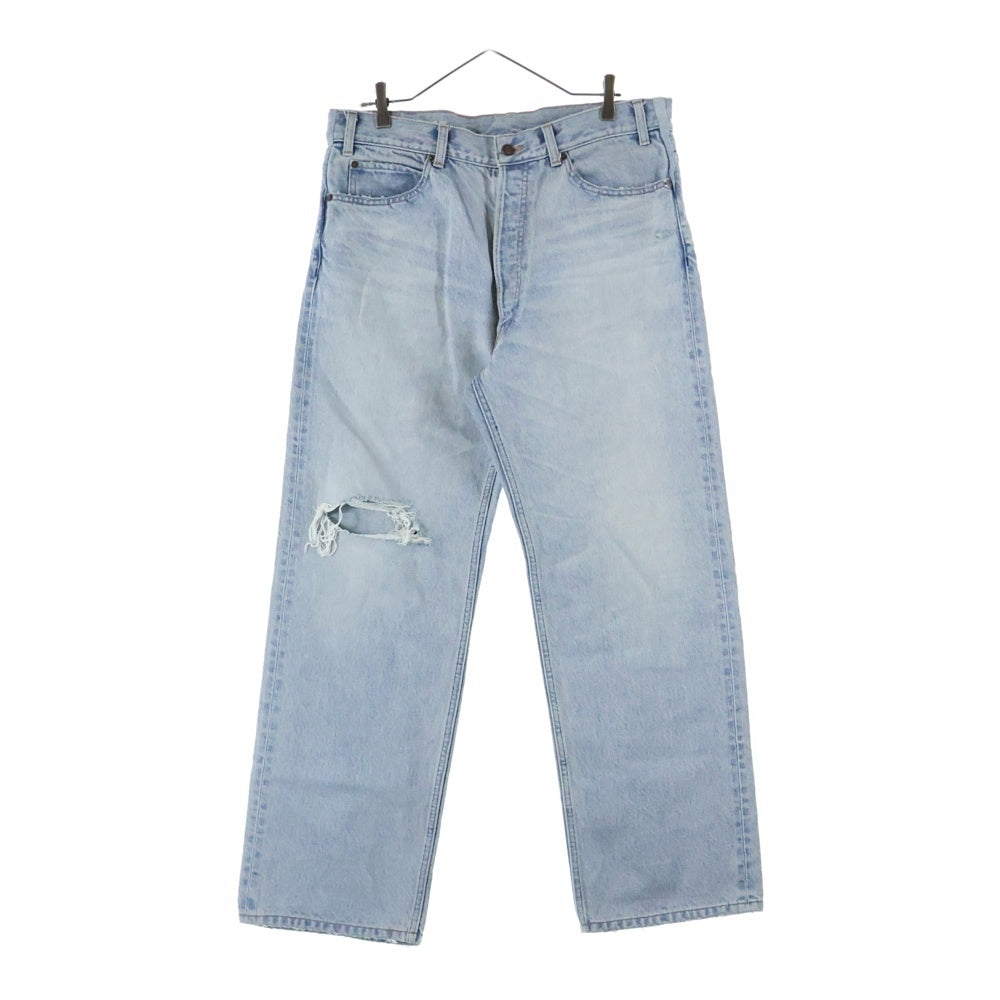 CELINE(セリーヌ) ダメージ加工 ワイドシルエット デニムパンツ インディゴ N946 629V 08ZY