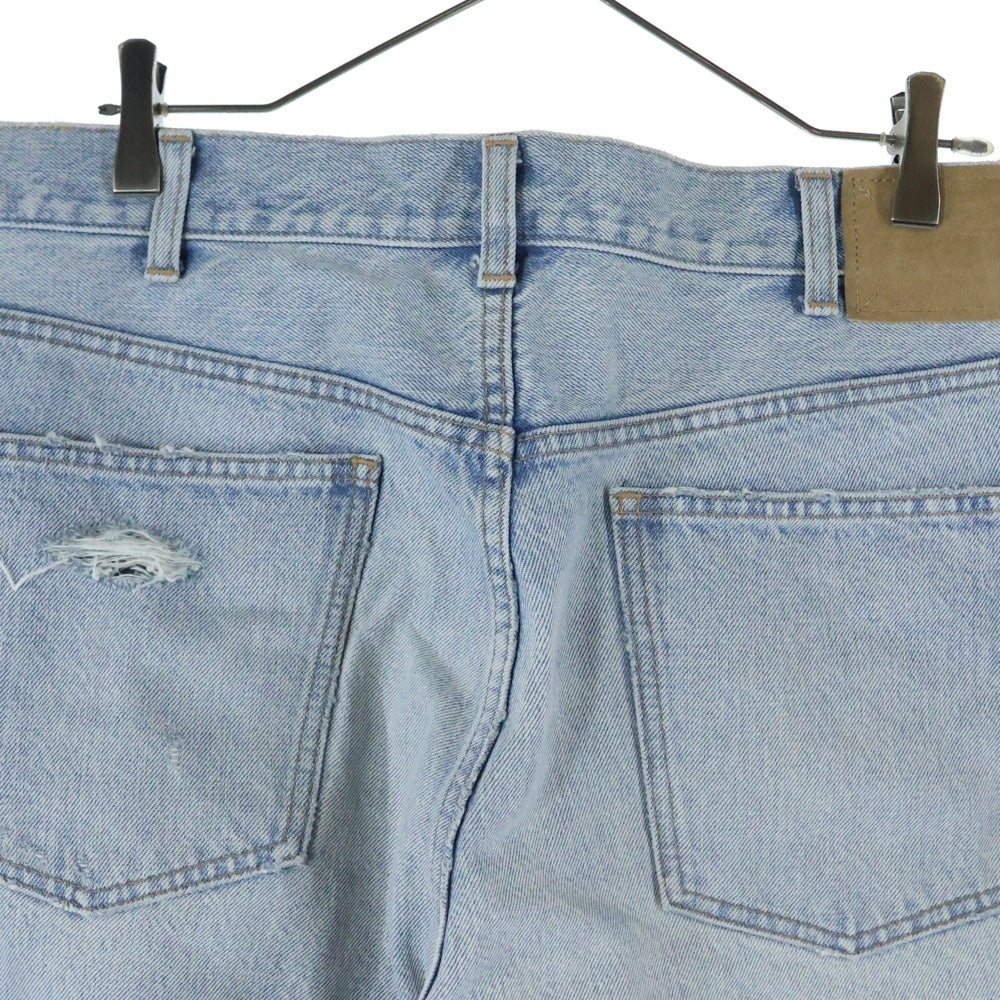 CELINE(セリーヌ) ダメージ加工 ワイドシルエット デニムパンツ