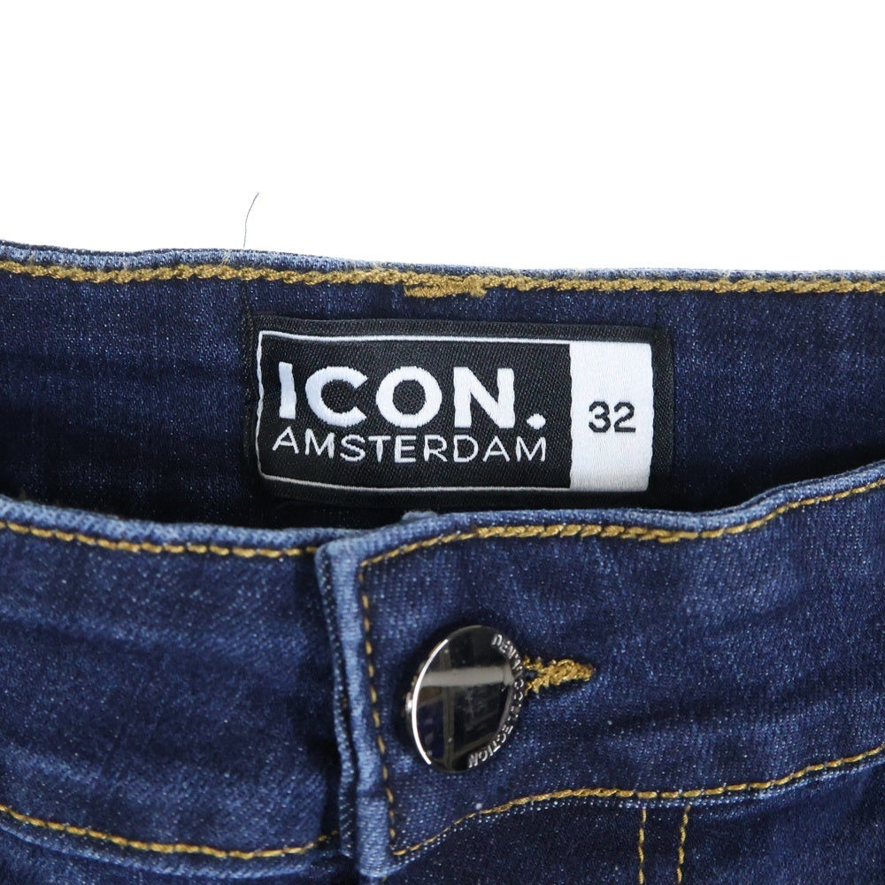 ICON(アイコン) ストレッチ スキニーデニムパンツ ジーンズ インディゴ