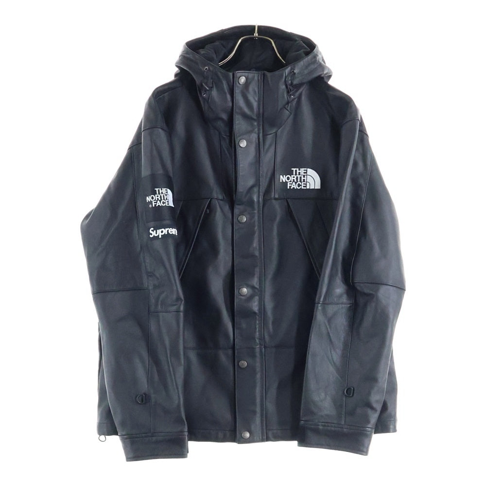 SUPREME(シュプリーム) 18AW ×THE NORTH FACE Leather Mountain Jacket ザノースフェイス レザーマウンテンジャケット ブラック NF0A3VJ8