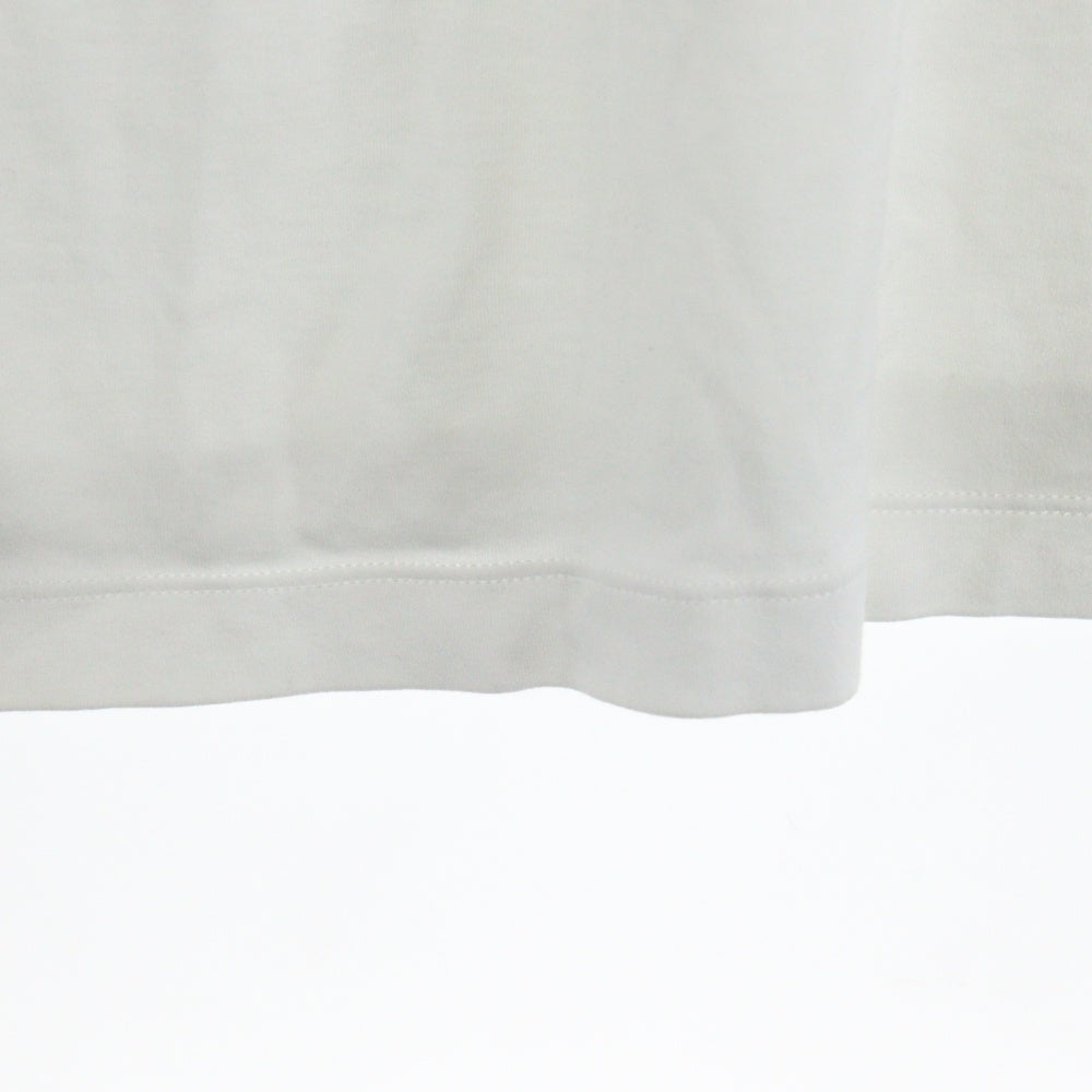 PRADA(プラダ) フロントトライアングルロゴプレート クルーネック 半袖Tシャツ ホワイト UJN861 S232 240