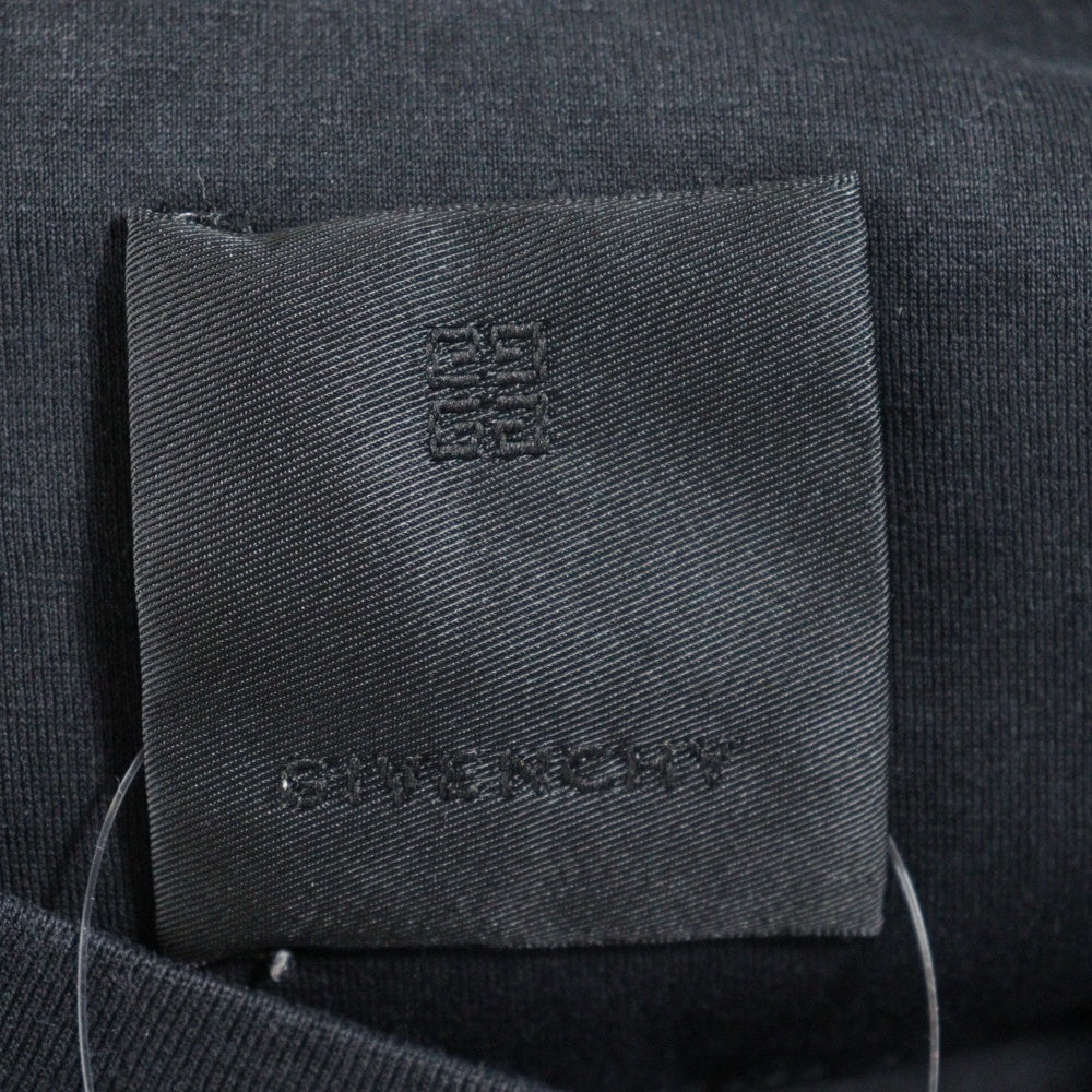 GIVENCHY(ジバンシィ) リバース オーバーサイズ フロント ロゴプリント クルーネック 半袖Tシャツ ブラック BM71533Y6B