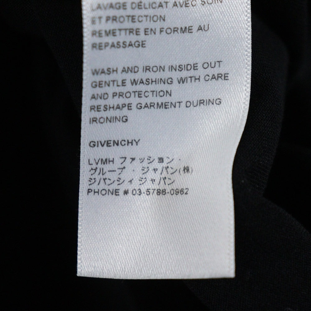 GIVENCHY(ジバンシィ) リバース オーバーサイズ フロント ロゴプリント クルーネック 半袖Tシャツ ブラック BM71533Y6B