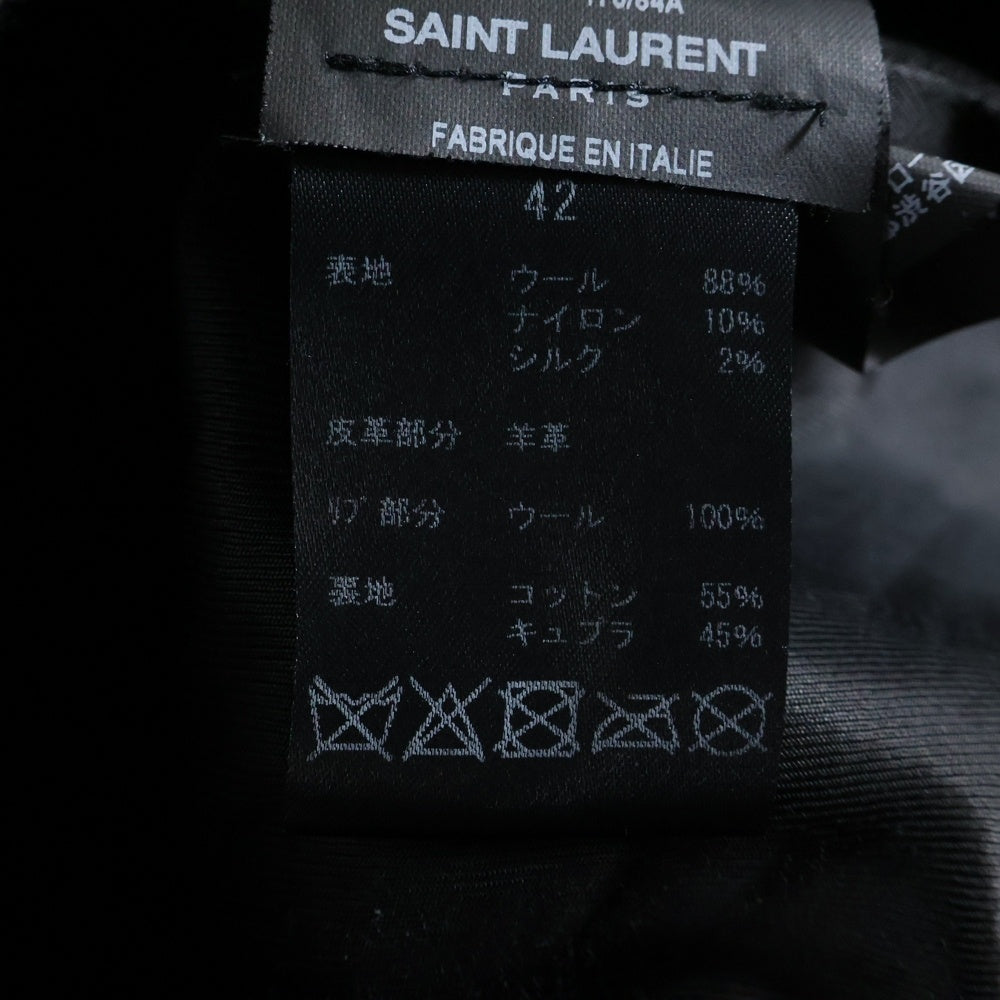 SAINT LAURENT PARIS(サンローランパリ) 23AW Teddy Jacket テディジャケット ブラック 354718 YYL80
