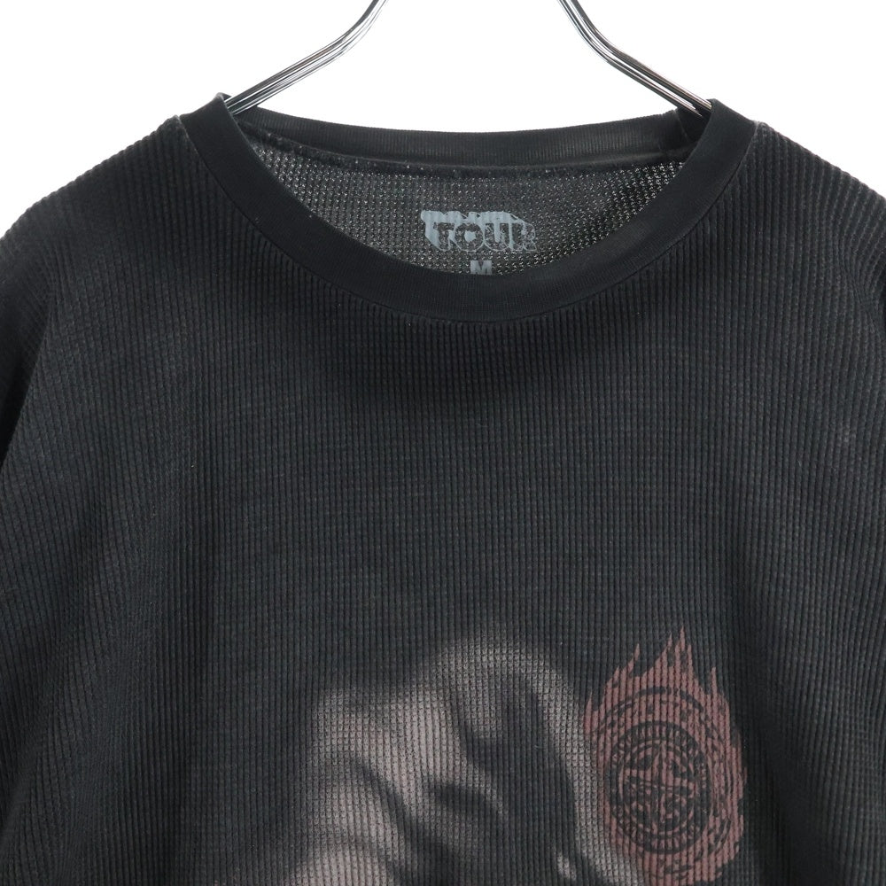 Cactus Jack(カクタスジャック) DELRESTO THERMAL LONGSLEEVE 12 サーマルニット クルーネック 長袖Tシャツ ブラウン