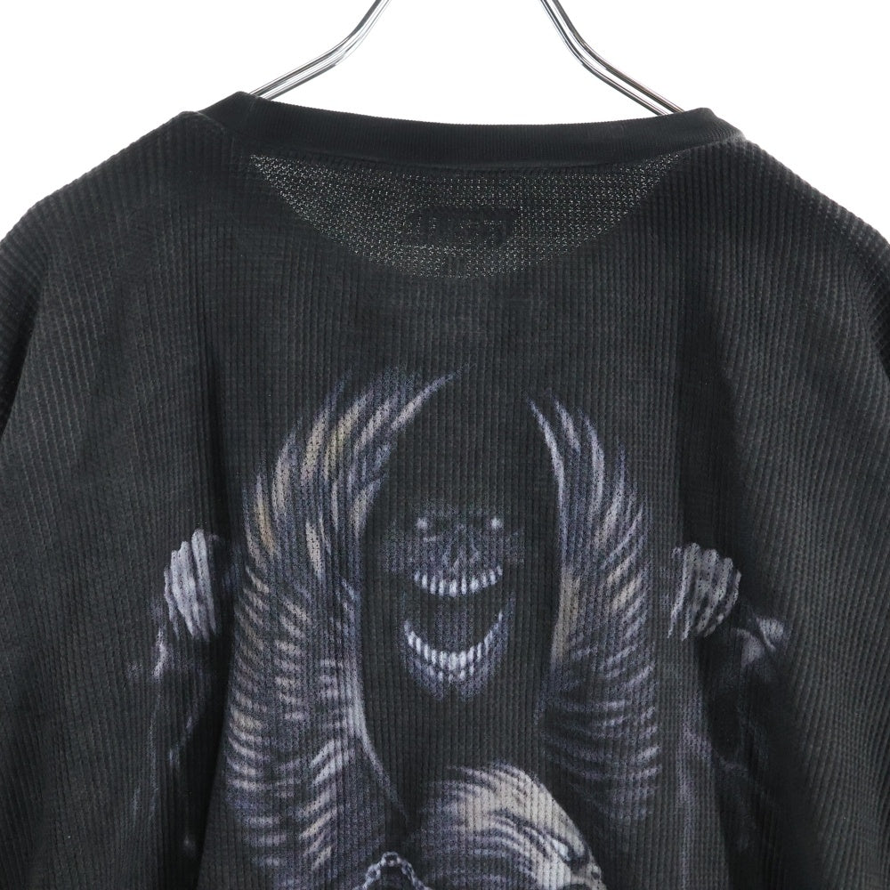 Cactus Jack(カクタスジャック) DELRESTO THERMAL LONGSLEEVE 12 サーマルニット クルーネック 長袖Tシャツ ブラウン