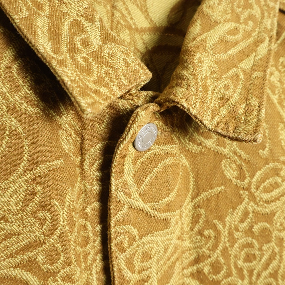SUPREME(シュプリーム) 22AW Script Jacquard Denim Trucker Jacket スクリプト ジャガード デニムジャケット キャメル