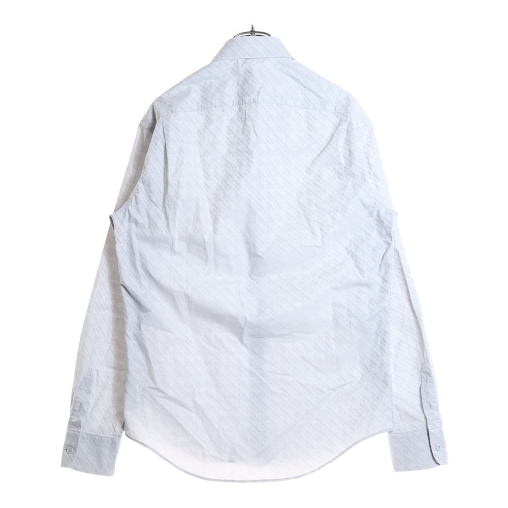 LOUIS VUITTON(ルイヴィトン) 総柄 コットン カッターシャツ 長袖シャツ グレー M4231F MU9 HOFS6W