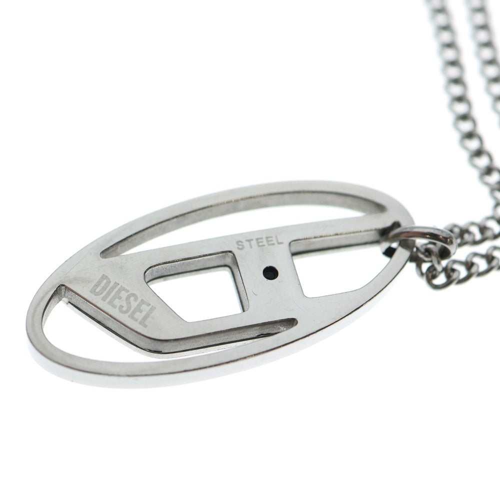 DIESEL(ディーゼル) 24SS Chain Necklace Dロゴ ブレスレット シルバー Dx1534040