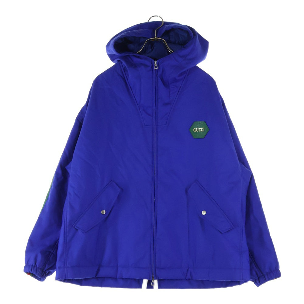 GUCCI(グッチ) 100周年 胸ロゴ シェリーライン ジップアップ ナイロン