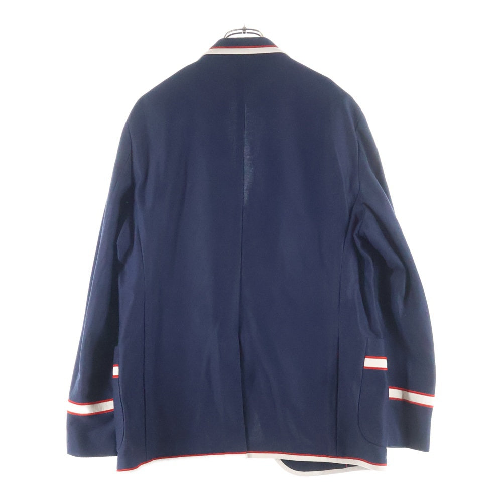 グッチ　ジャケット GUCCI(グッチ) シャーク刺繍 胸ロゴワッペン パイピングブレザー