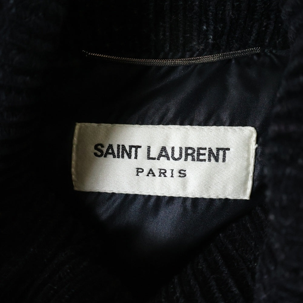 SAINT LAURENT PARIS(サンローランパリ) Corduroy Down Jacket コーデュロイ ダウンジャケット ブラック 671974 Y9B50 1000
