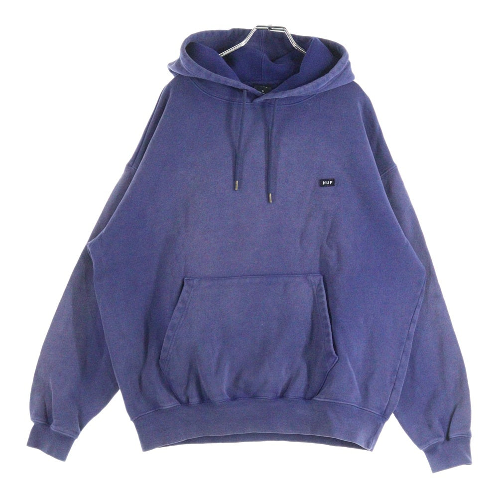 HUF(ハフ) 胸ロゴワッペン プルオーバーパーカー フーディー パープル