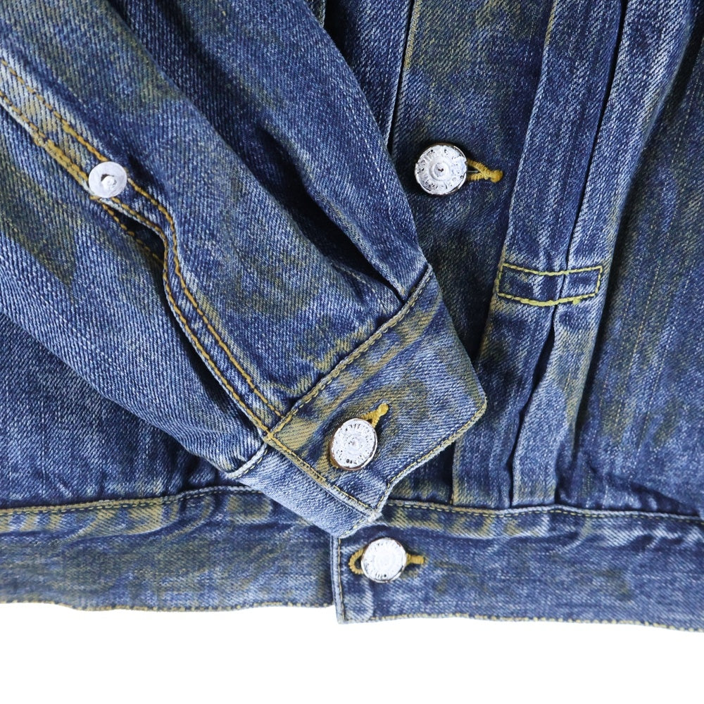VISVIM(ヴィスヴィム) 19AW SS 101 JKT DRY DMGD-1000 ダメージ加工 デニムジャケット インディゴ 0119205006006