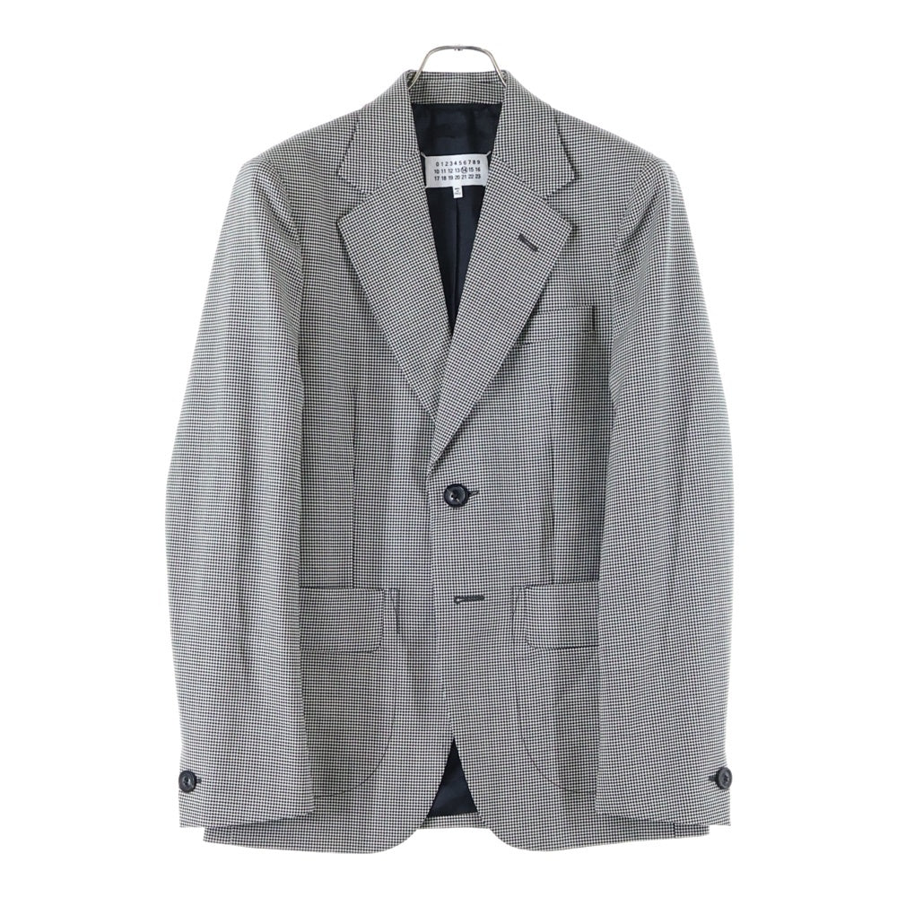 Maison Margiela(メゾンマルジェラ) 20AW セットアップ スーツ ウール 千鳥格子柄 2B テーラードジャケット スラックスパンツ ブラック/ホワイト S50FT0109 S52938