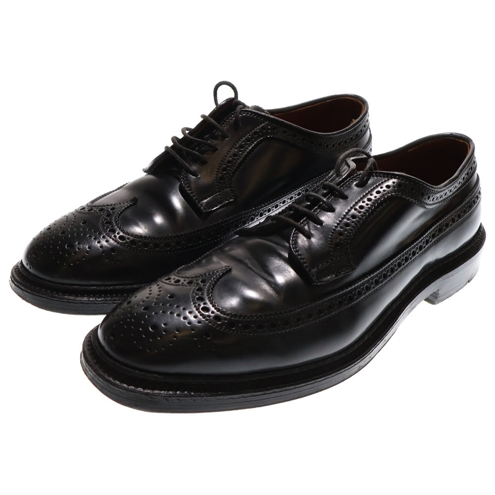Alden 黒 レザー ドレスシューズ ウィングチップ 楽天市場】オールデン コードバン ウィングチップ ALDEN 975 LONG WING