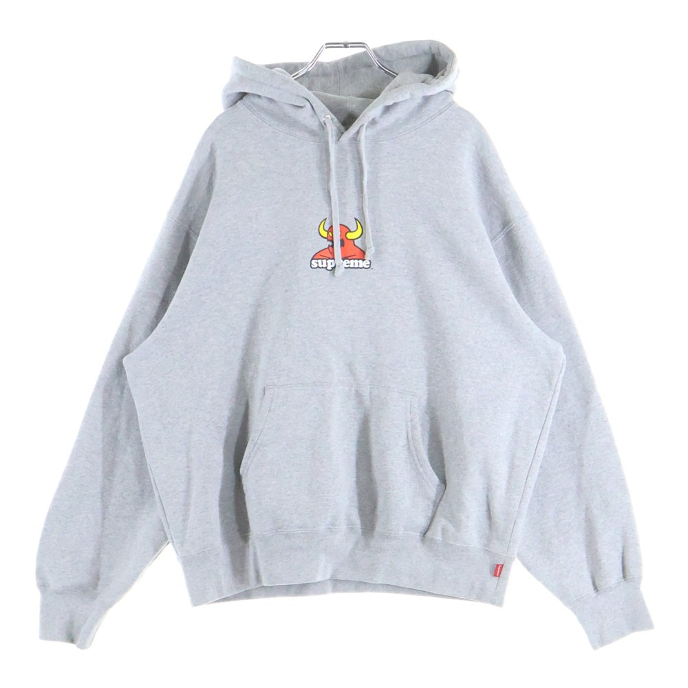 SUPREME(シュプリーム) 24SS ×Toy Machine Hooded Sweatshirt トイマシーン プルオーバーフーディパーカー グレー