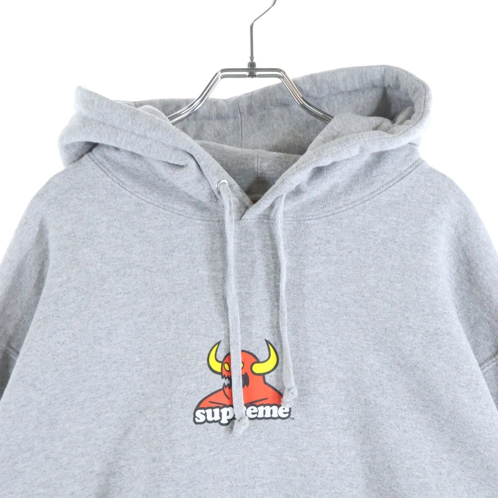 SUPREME(シュプリーム) 24SS ×Toy Machine Hooded Sweatshirt トイマシーン プルオーバーフーディパーカー グレー