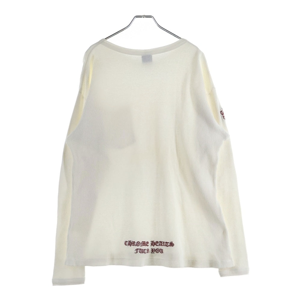 【美品】Chrom heart サーマルカットソー　XS 白　長袖 美品】Chrom heart サーマルカットソー XS 白 長袖 美品】Chrom heart