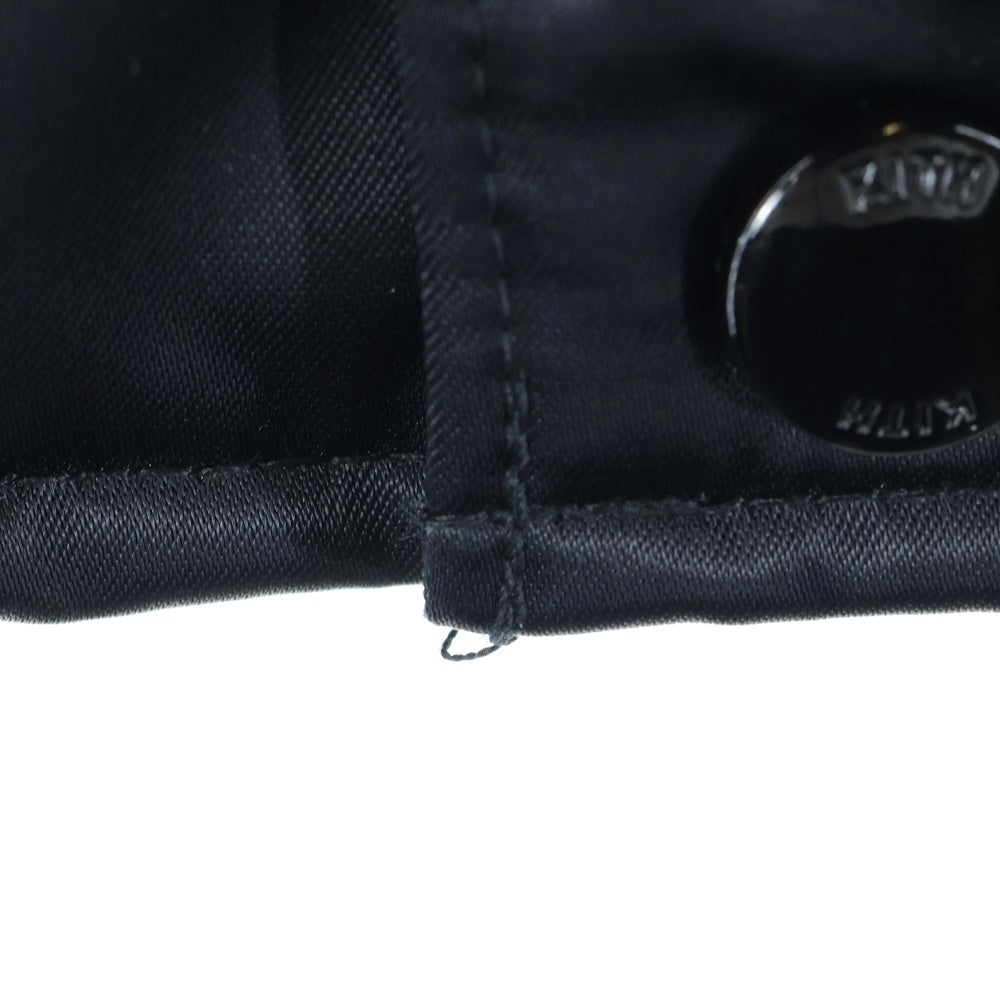 KITH(キス) NY to the World Satin Bomber Jacket 両面刺繍 ナイロン ボンバージャケット ブラック KHM010675