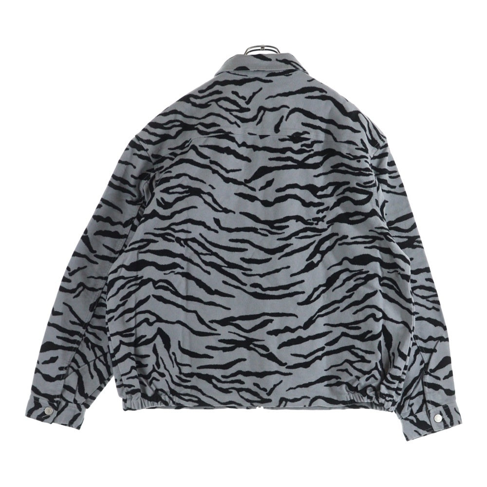 SUPREME(シュプリーム) 25SS Moleskin Work Jacket ゼブラ柄 コーチジャケット グレー