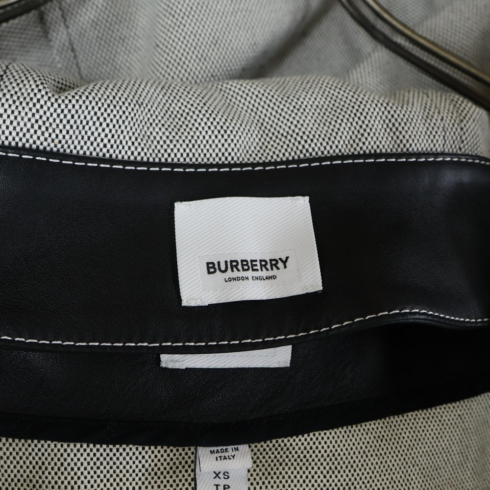 BURBERRY(バーバリー) クロップド丈 フード付き コットン ジップアップ  